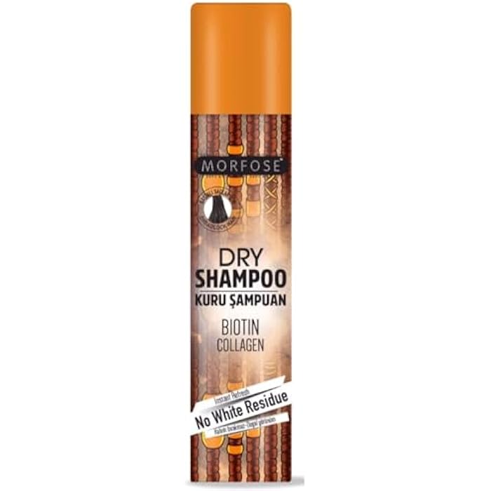 MORFOSE Dry Shampoo Biotin Collagen Rasta & Afro Hair 200ml